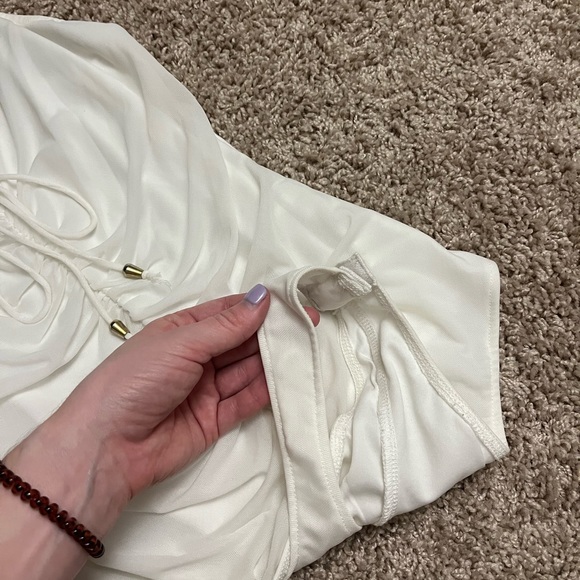 White Tank Top Bodysuit - Picture 4 of 7